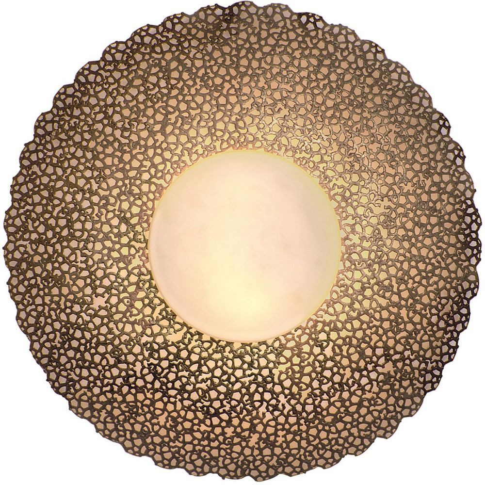 Holländer Wandleuchte 2-flammig Utopistico Piccola Eisen-Glas Gold