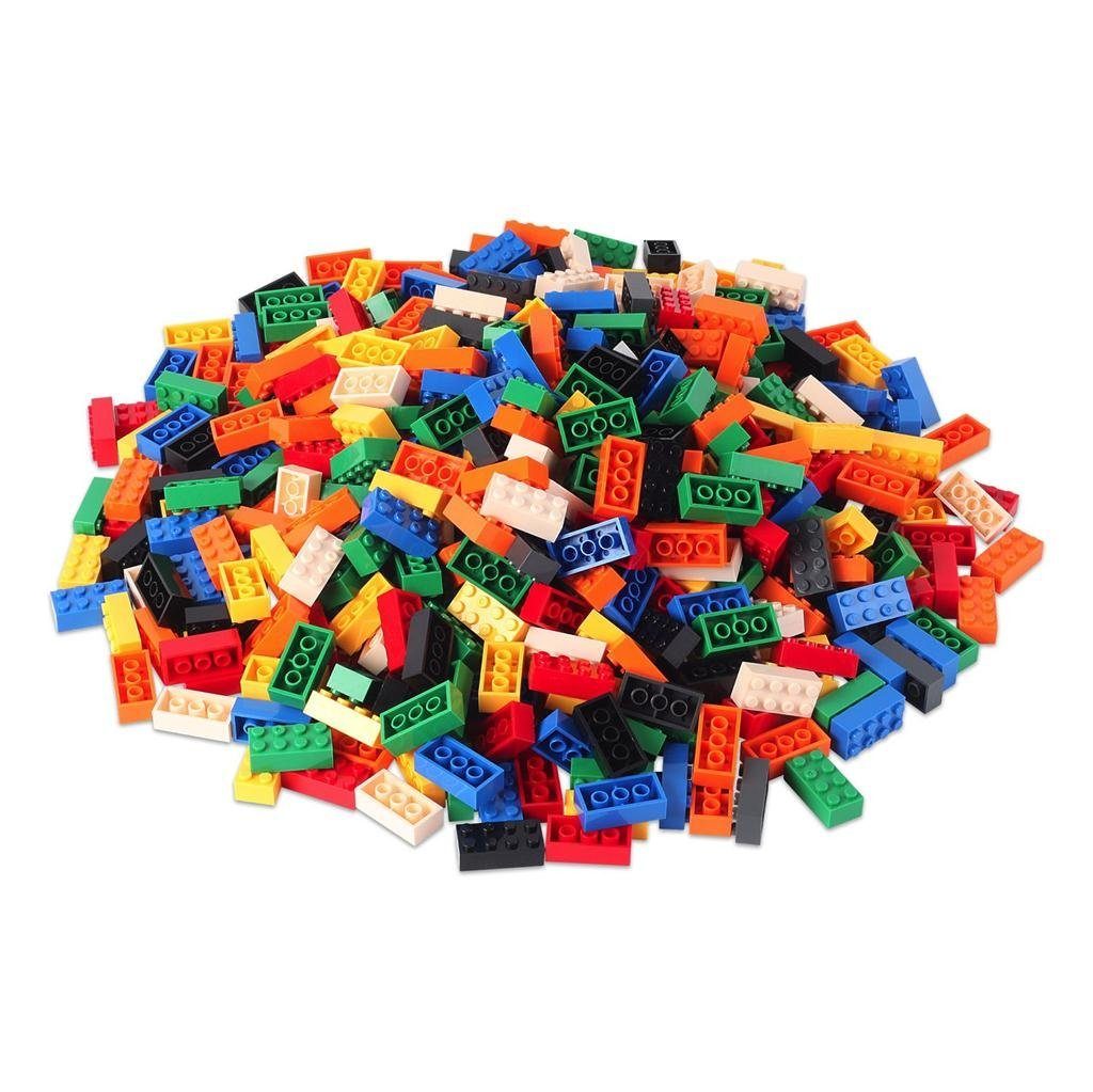 Farben Box-Set Platte Konstruktionsspielsteine Set), zu bunt Kompatibel Steinen Bausteine Katara Herstellern + allen 520 mit (3er verschiedene - + Anderen Box,