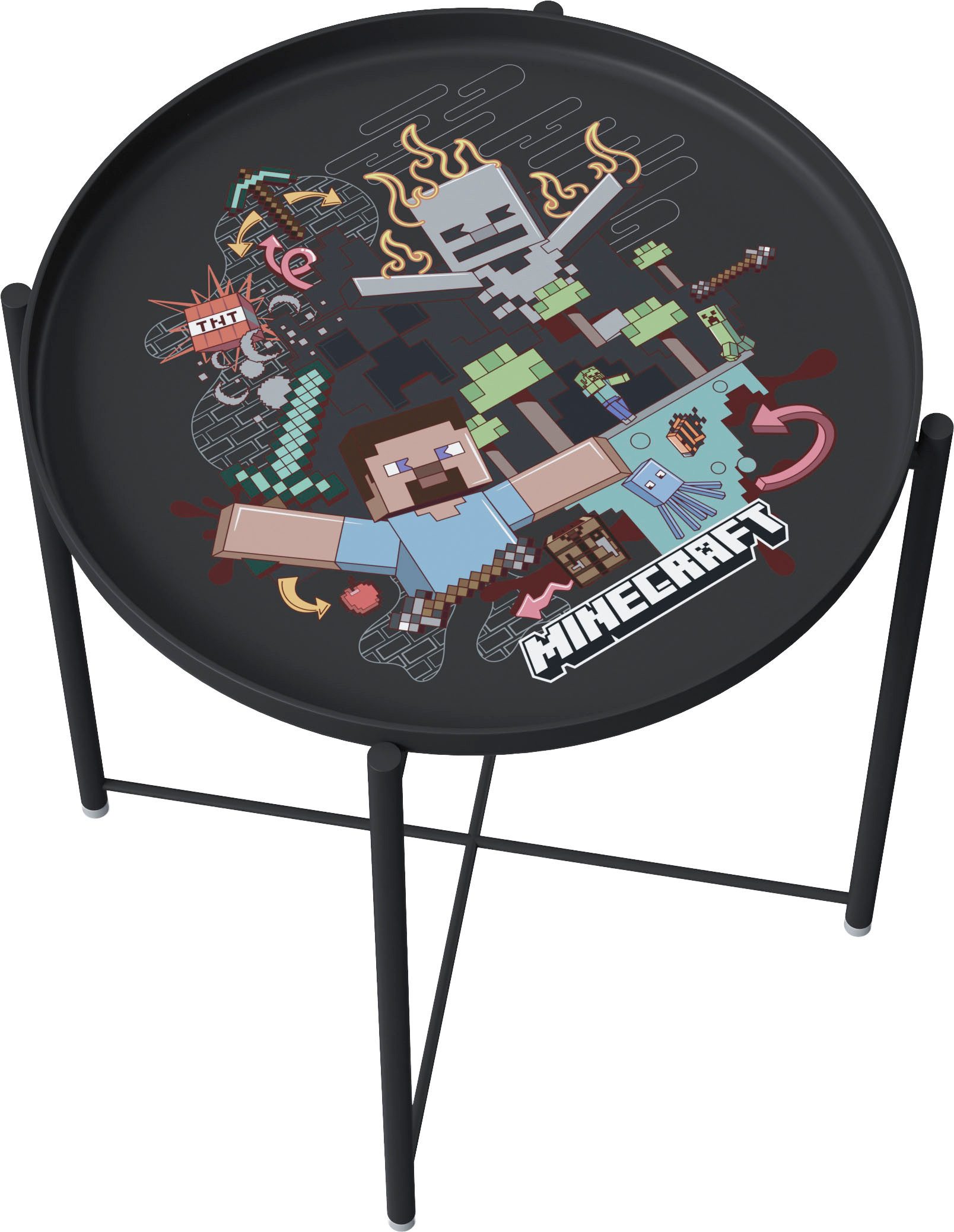 Phoenix Beistelltisch, abnehmbare Tischplatte/Tablett