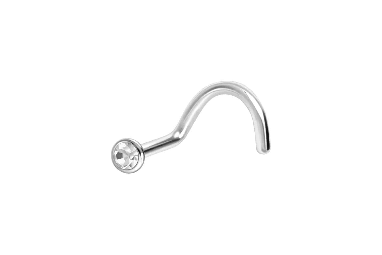PIERCINGLINE Nasenpiercing Titan Nasenstecker Spirale FLACHER günstig online kaufen