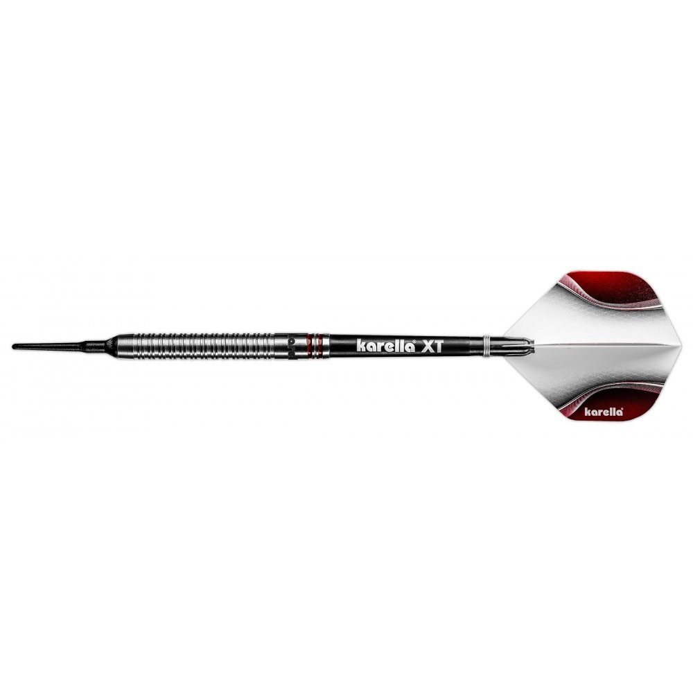 Karella Softdarts Softdart 18g silver, ShotGun 18g, 80% Tungsten, gleichmäßige Doppelringstruktur Softdart