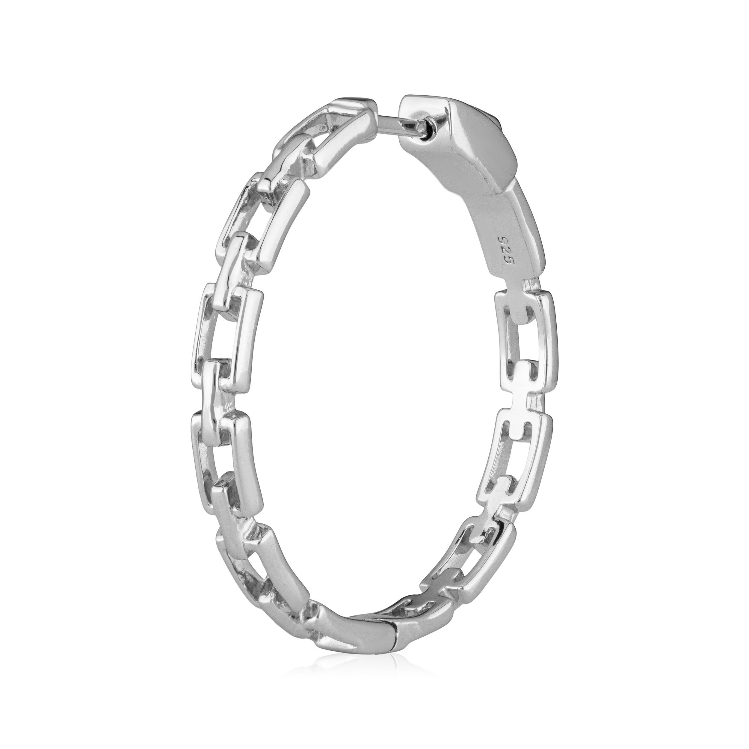 NKlaus Klappcreolen Einzel 925 Silber 30mm günstig online kaufen