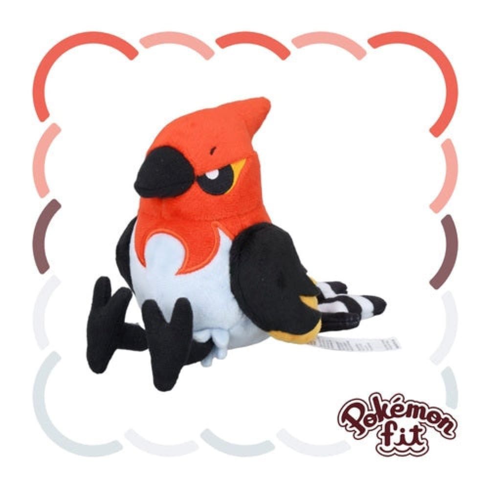 Pokémon Center Plüschfigur Pokemon Dartignis Kuscheltier - 18 cm Plüschtier Fletchinder Original