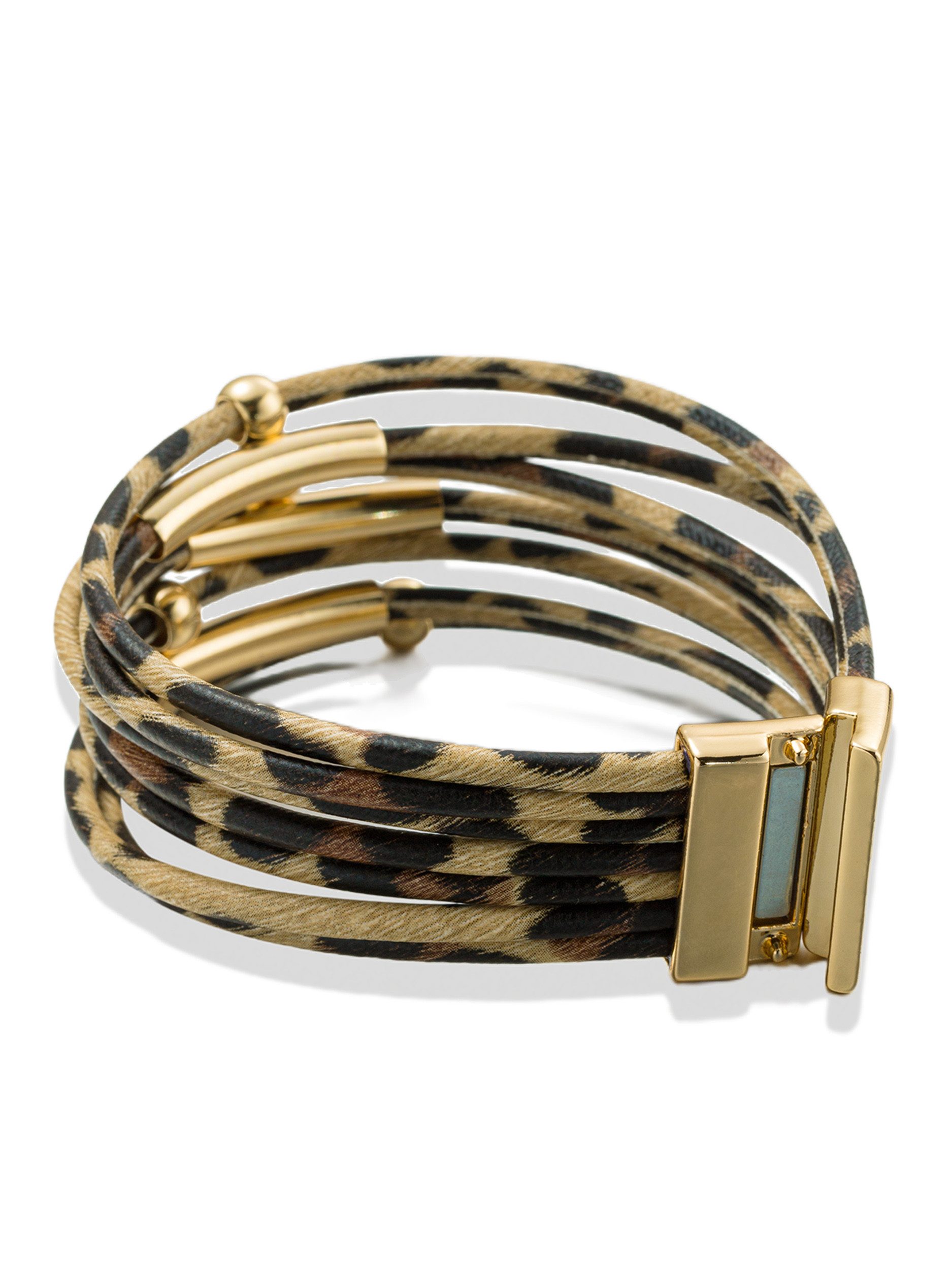 Aniston JEWELRY & WATCHES Armband Schmuck Geschenk Kupfer Polyurethan Animalprint Armschmuck Armkette, Made in Germany