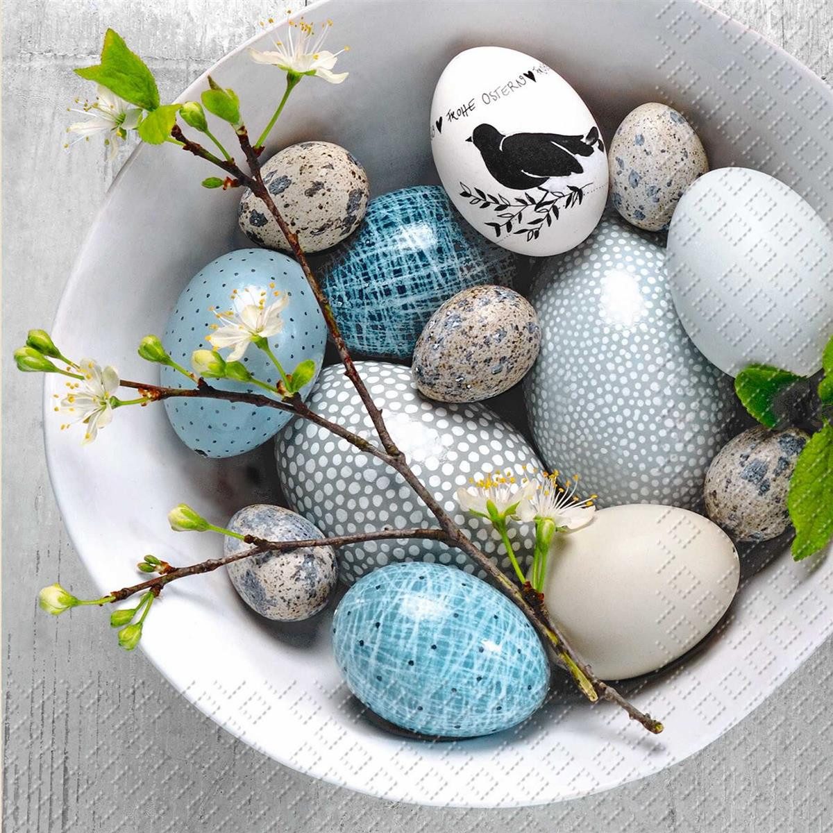 stewo Papierserviette STEWO 2572 6214 41 Lunchservietten Eier Ostern - 33 x 33 cm, 20 Stück