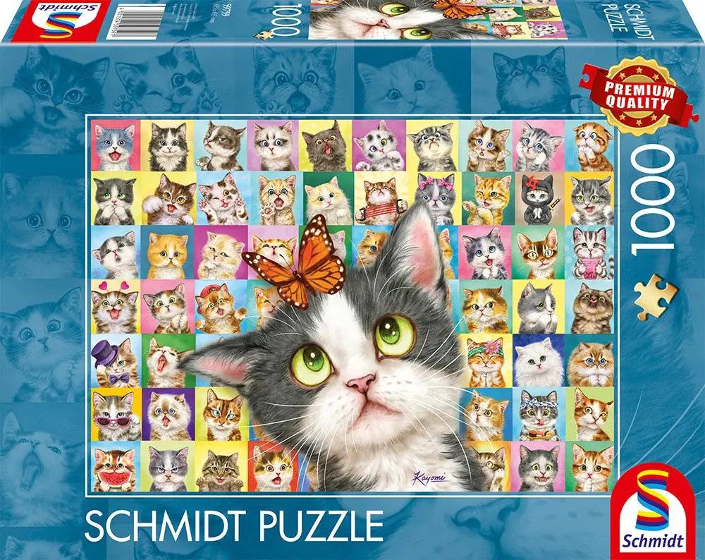 Schmidt Spiele Puzzle Katzen-Mimik , 1000 Puzzleteile günstig online kaufen