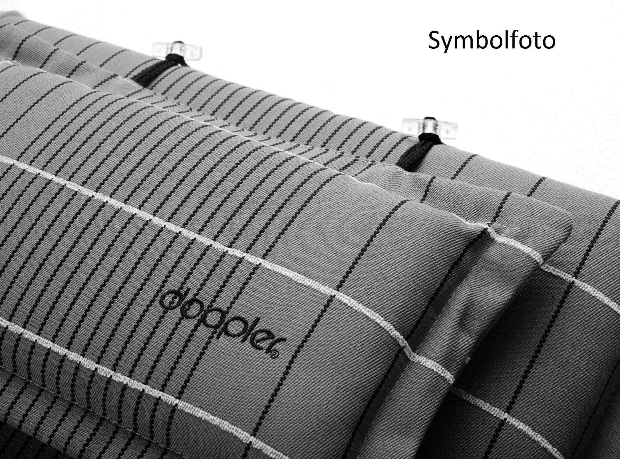 doppler® Liegenauflage 5911 200 x 60 x 8 cm Auflage für Liege Kissen Polster Einlage grün, (1 Auflage, 1 St., 1 Auflage), für Gartenliegen UV beständig inkl. Bindebänder und Haltebänder