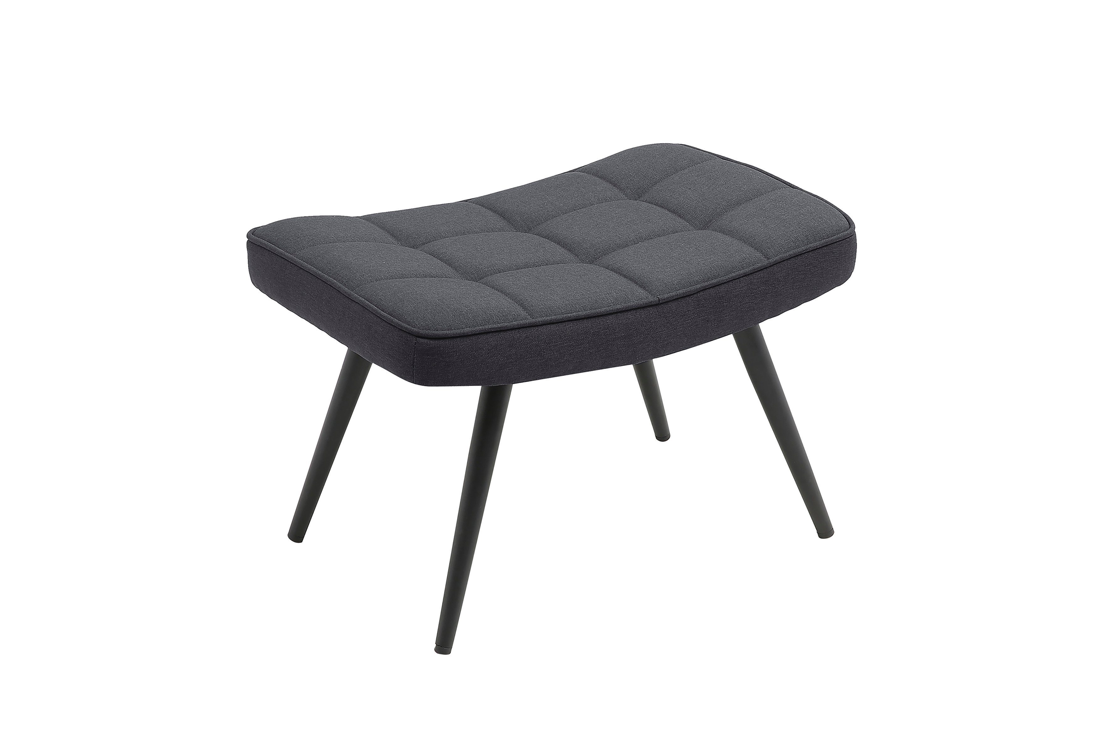 byLIVING Fußhocker Uta (Bezug: Samt, Webstoff, günstig online kaufen