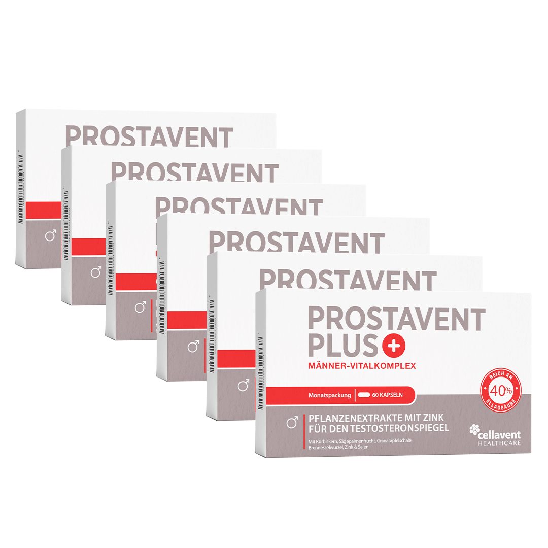 Cellavent Healthcare Prostavent PLUS, Sägepalmenextrakt Kapseln, Prostata Komplex Kapseln