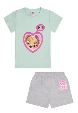 PAW PATROL Shorty Paw Patrol Girl Skye Mädchen Sommer Schlafanzug Shorty Pyjama-Set kurz (2 tlg)