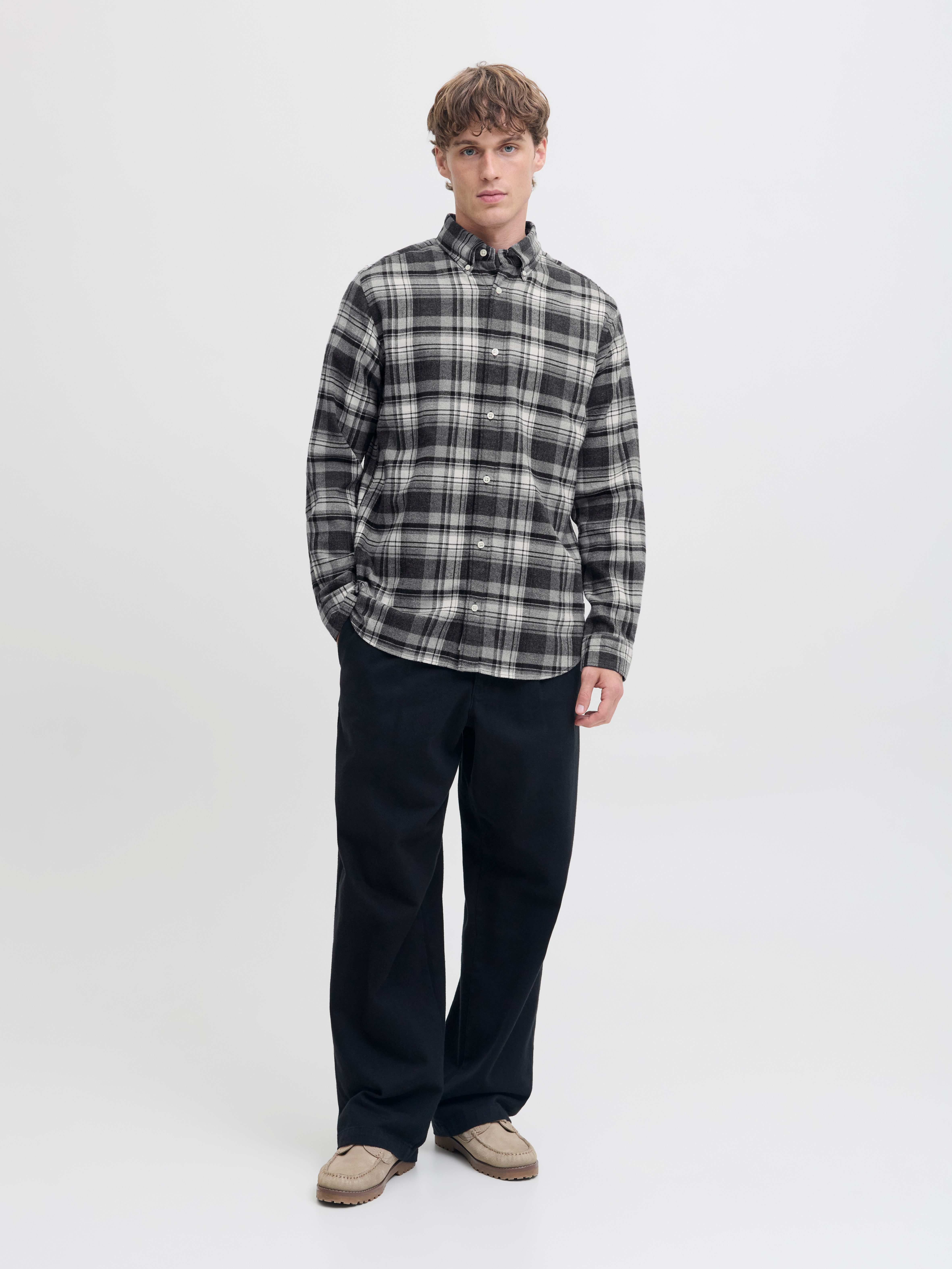 Jack & Jones Langarmhemd JPRBLUBARKLEY FLANNEL X-MAS L/S SHIRT CH