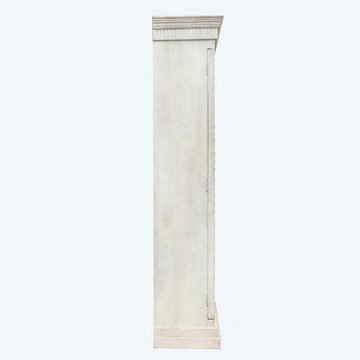 Oriental Galerie Mehrzweckschrank Weißer Schrank Saloni Indien 184 cm weiß, Handarbeit, indisch, Indien