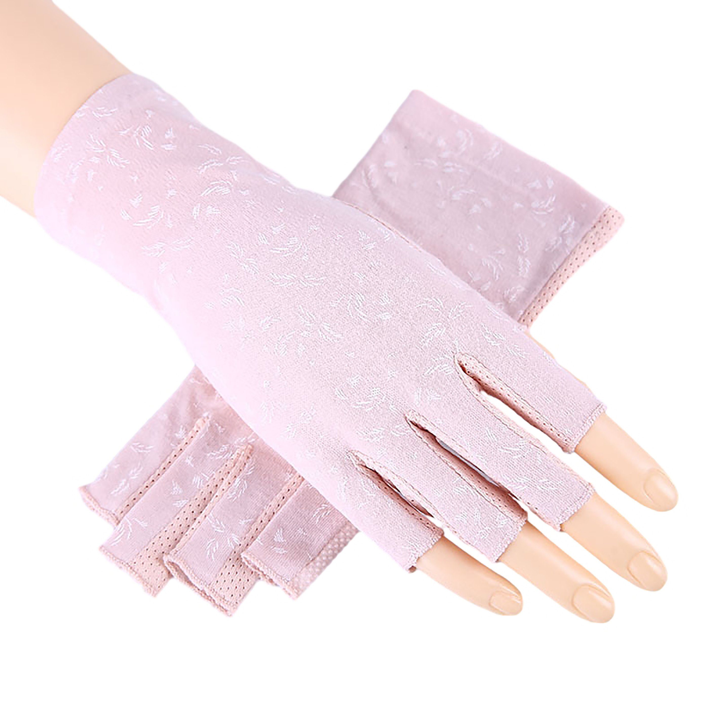 Tapferer Ping Baumwollhandschuhe Fingerlose UV-Handschuhe Damen Outdoor