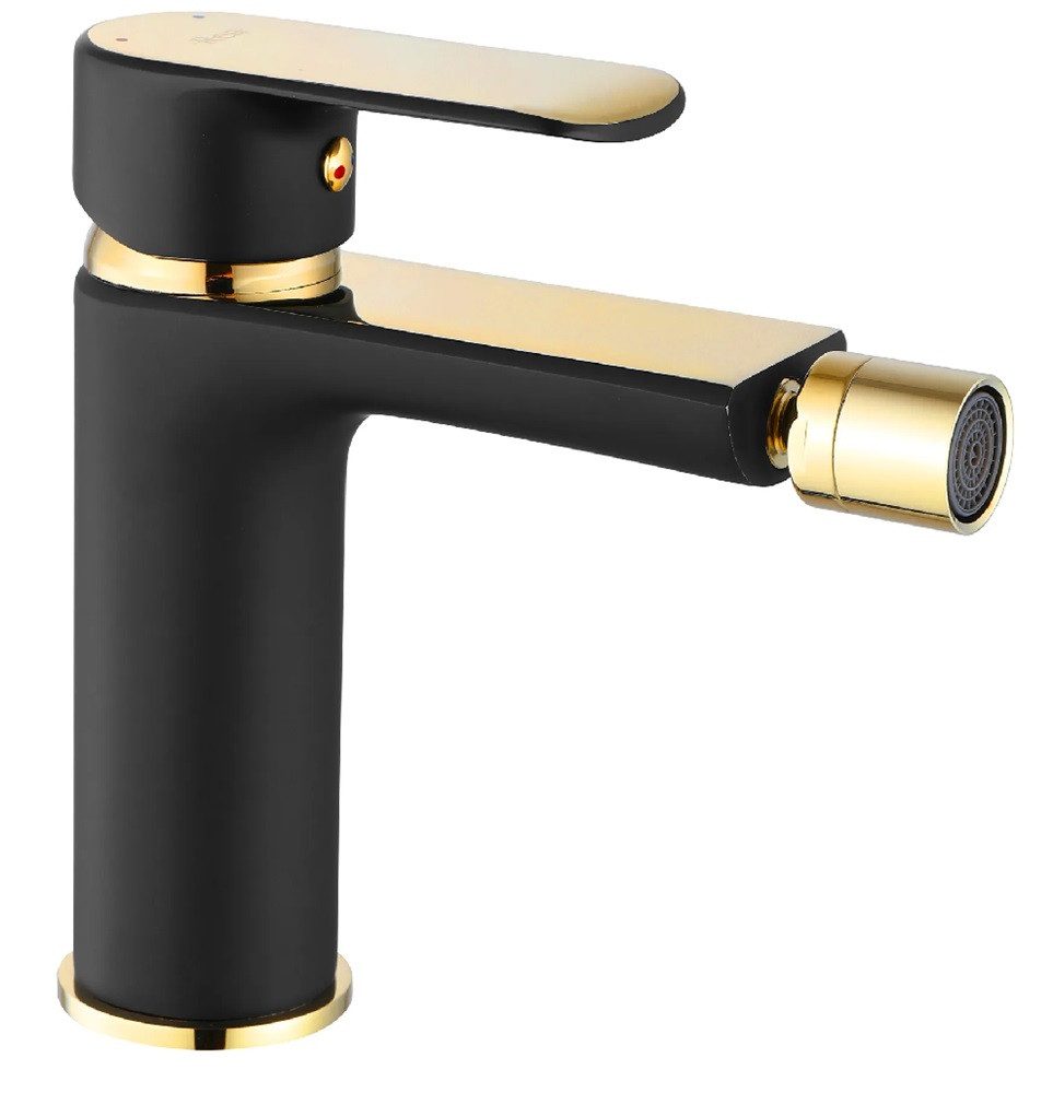 wohnwerk.idee Bidetarmatur Bidet-Wasserhahn Intimdusche Bloom Weiß Gold Schwarz Chrom