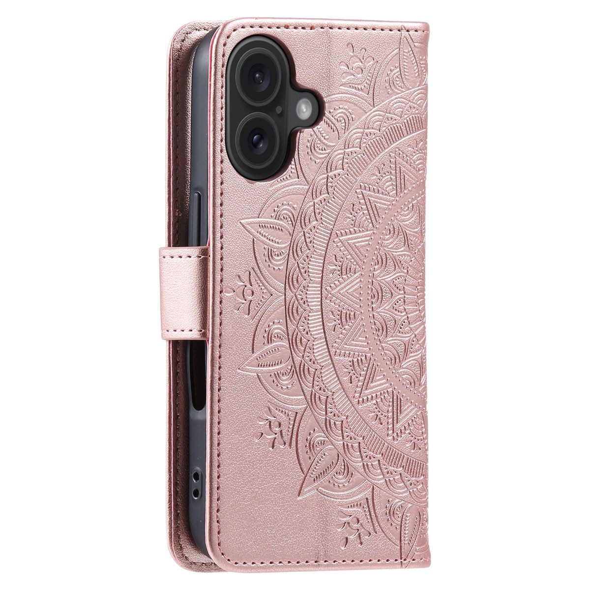 König Design Handyhülle Apple iPhone 16, Schutzhülle Schutztasche Case Cover Etuis Wallet Klapptasche Bookstyle