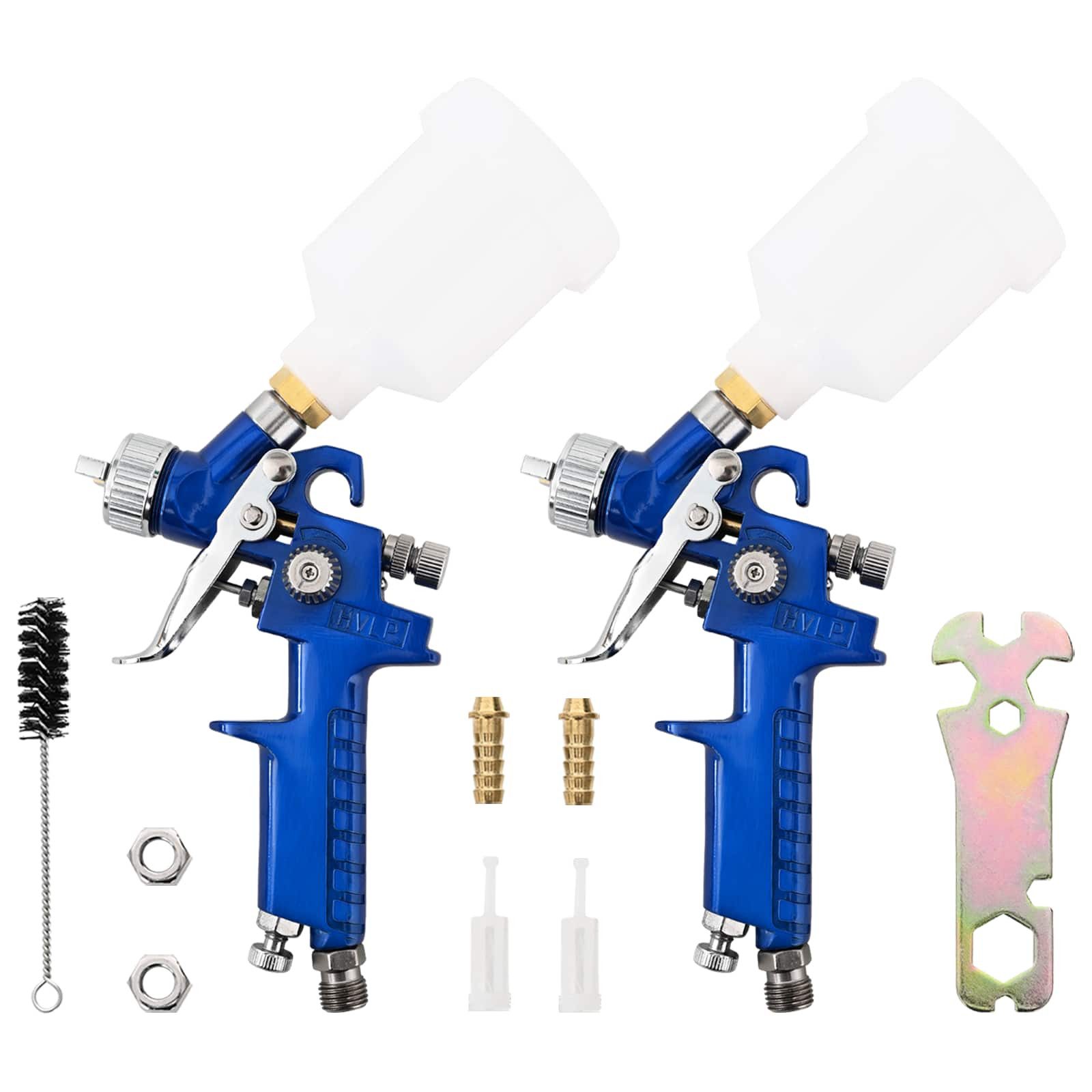 vidaXL Farbsprühpistole HVLP Farbspritzpistolen Kits 125 ml Becher 0,8 mm Düse 125 ml, 1-tlg.