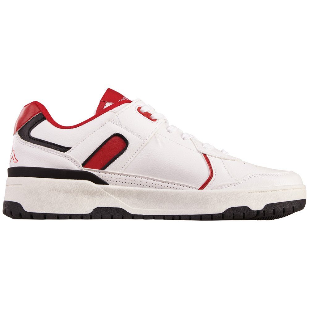 Kappa Sneaker mit - white-red Innensohle herausnehmbarer