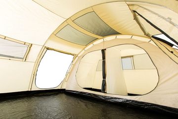 CampFeuer Tunnelzelt Zelt Caza für 6 Personen, Beige/Sand, Tunnelzelt 5000 mm Wassersäule, Personen: 6