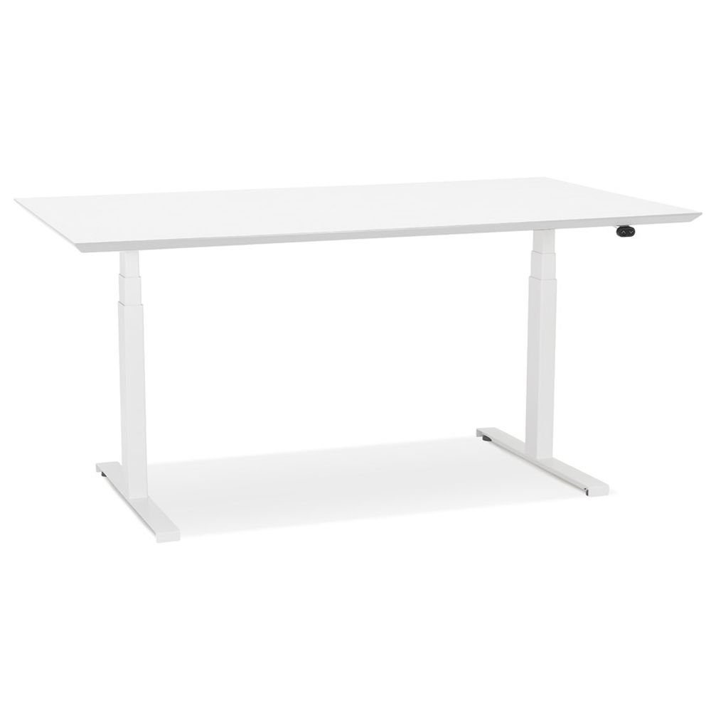 PC-Tisch Schreibtisch SEITENBU Schreibtisch Büro KADIMA DESIGN Weiß Laptoptisch