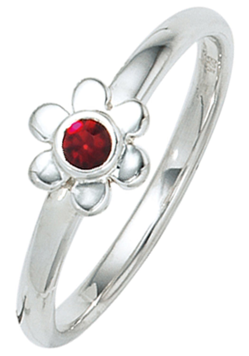 mit 925 Blume, Silber Glasstein Fingerring JOBO