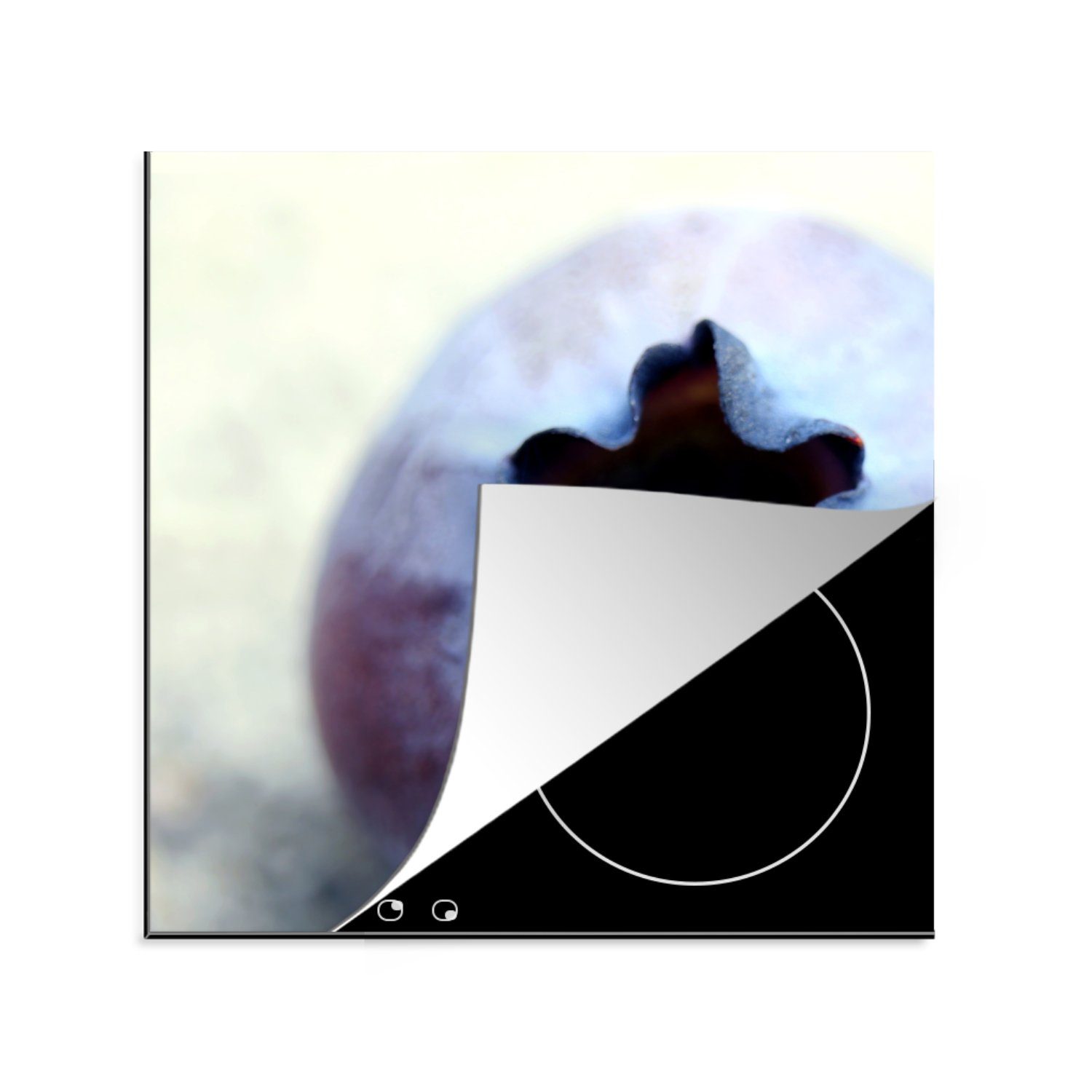 MuchoWow Herdblende-/Abdeckplatte Blaubeeren - Obst - Beeren, Vinyl, (1 tlg), 78x78 cm, Ceranfeldabdeckung, Arbeitsplatte für küche
