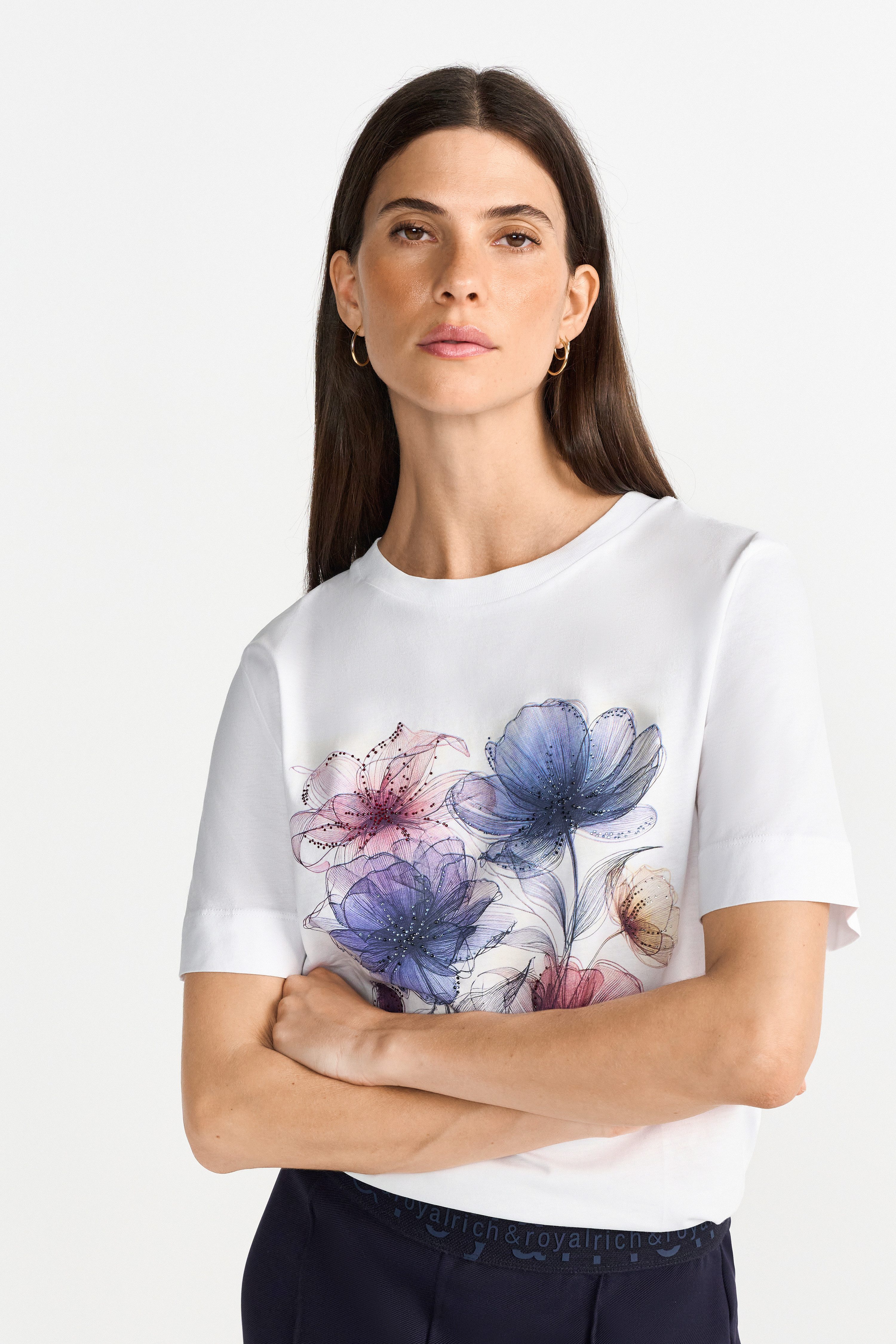 RICHROYAL T-Shirt Mit Rundhalsausschnitt günstig online kaufen