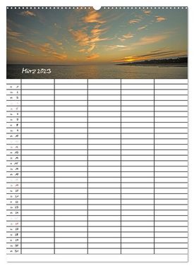 CALVENDO Wandkalender Urlaubsparadies Fischland Darß - Familienplaner (Premium, hochwertiger DIN A2 Wandkalender 2023, Kunstdruck in Hochglanz)