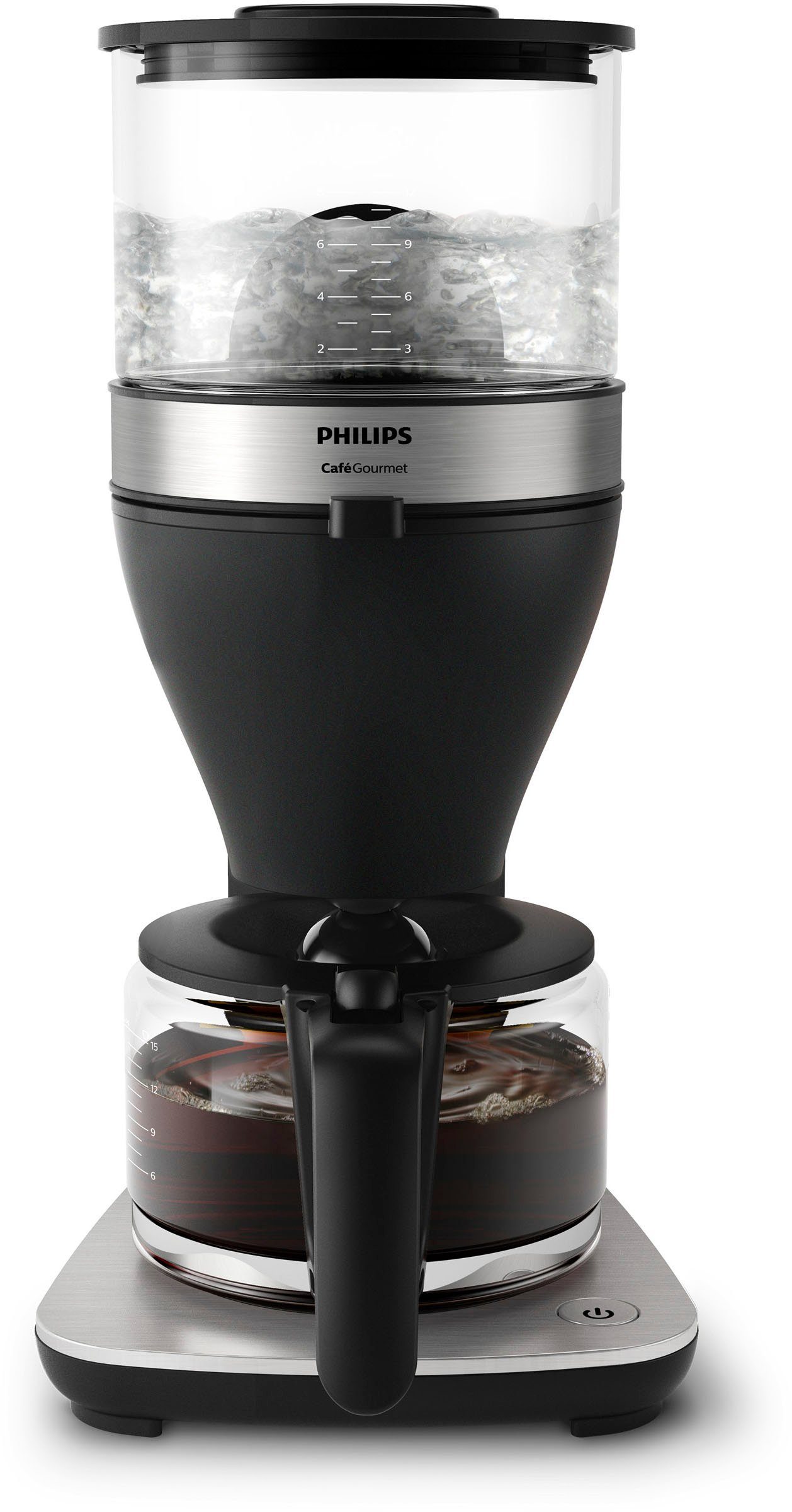 Philips Filterkaffeemaschine Café Gourmet HD5416/60, 1,25l Kaffeekanne, Tropfstopp und Abschaltfunktion, Direkt-Brüh-Prinzip