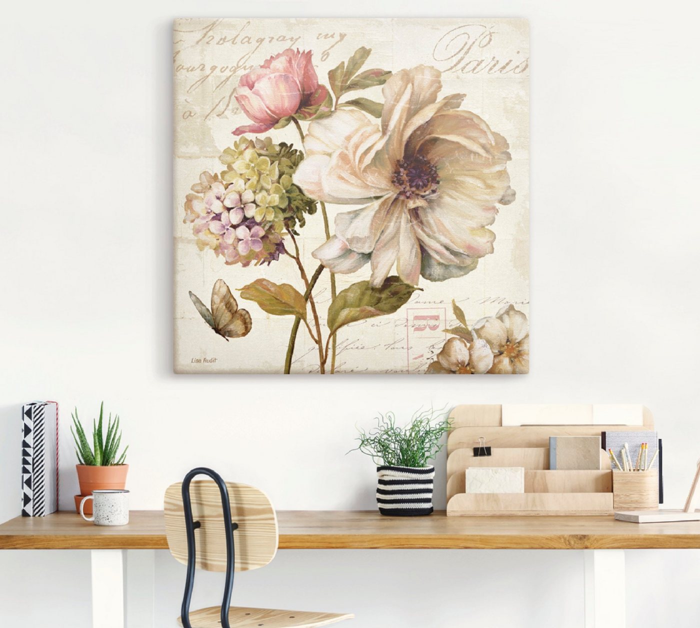 Artland Wandbild »Blumen II«, Blumen (1 Stück), in vielen Größen & Produktarten -Leinwandbild, Poster, Wandaufkleber / Wandtattoo auch für Badezimmer geeignet-HomeTrends
