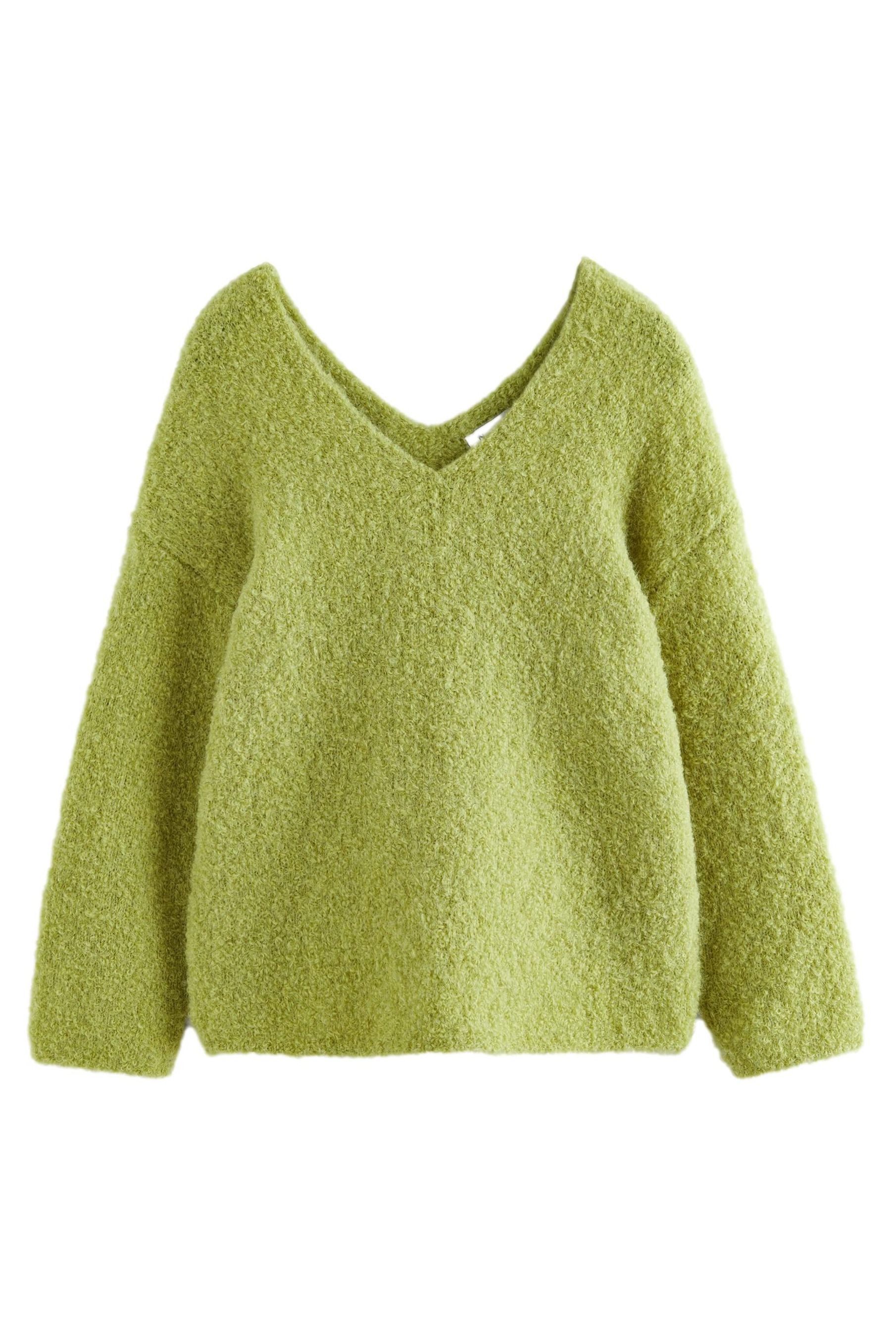 Pullover Gelb Alpakawolle Pulli Next V-Ausschnitt-Pullover Premium
