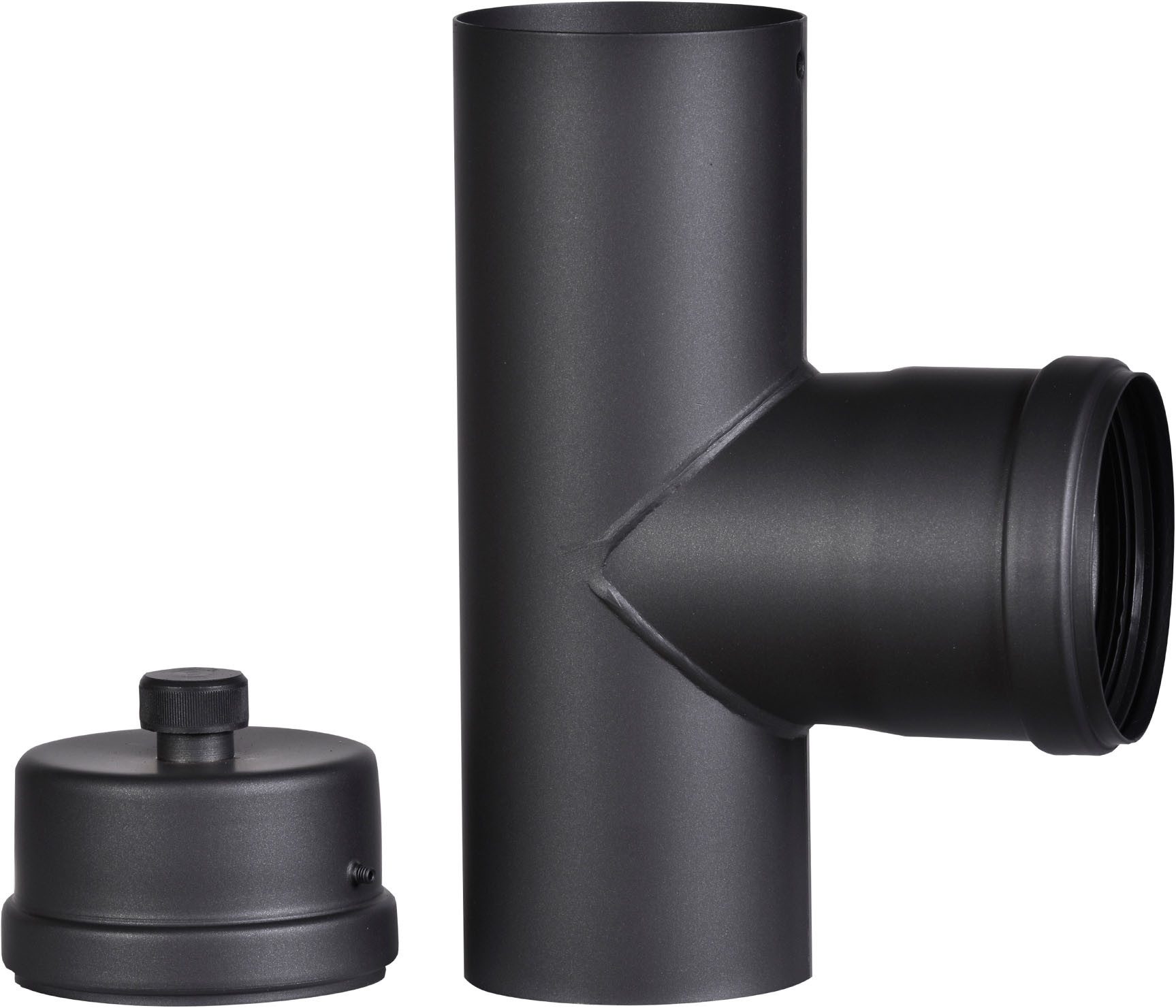 Hanseatic Ofenrohr Pelletofenrohr-Set, schwarz, 80 mm, (7-tlg), 90 ° – Bild 5 von 5