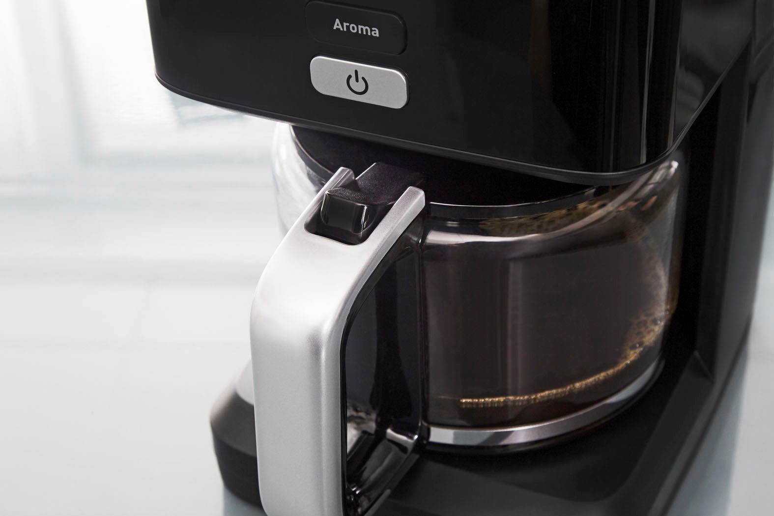 Krups Filterkaffeemaschine KM6008 Light, Minuten nach 1,25l Abschaltung 30 Kaffeekanne, automatische Smart'n 24-Std-Timer