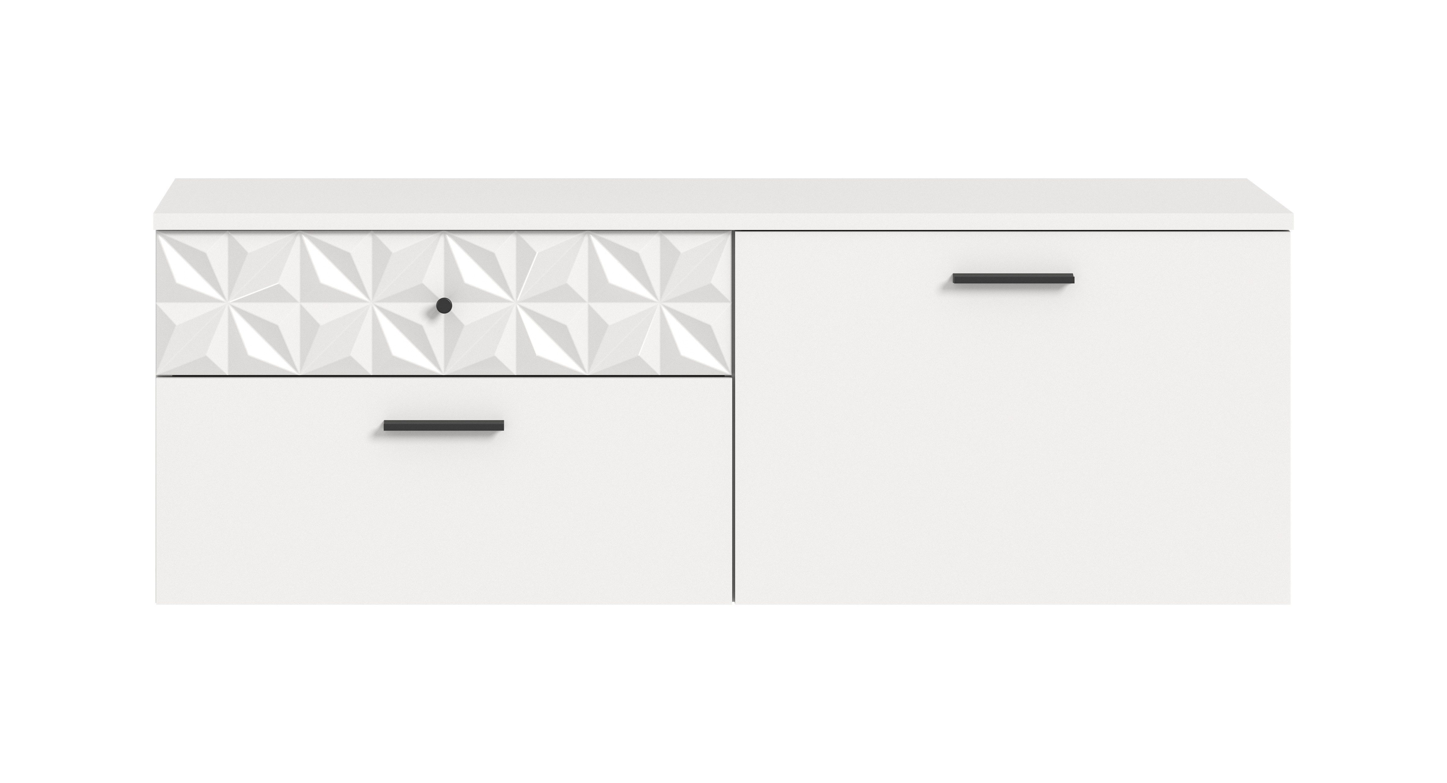 furnling Schuhschrank Prima 1 Klappe, 2 Schubladen, Schuhkommode, Flurmöbel, Breite ca. 110 cm