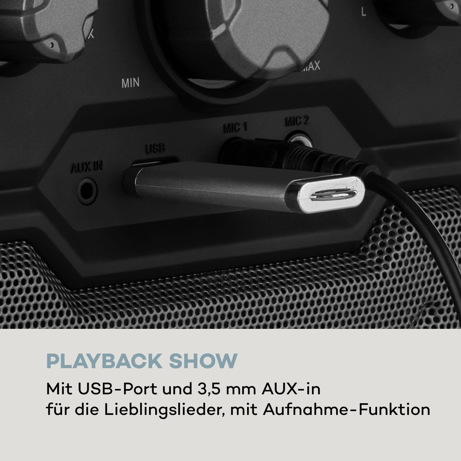 Plus Auna Party-Lautsprecher (Bluetooth) Rockstar
