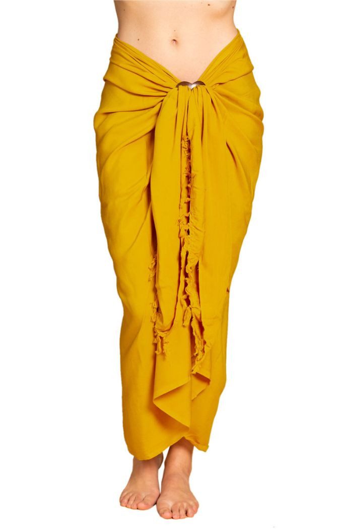 PANASIAM Sarong Pareo einfarbig in 2 Größen als Strandtuch Strandkleid Strandrock, Viskose, oder Bikini Cover-up Tuch für den Strand Schultertuch Schal Halstuch