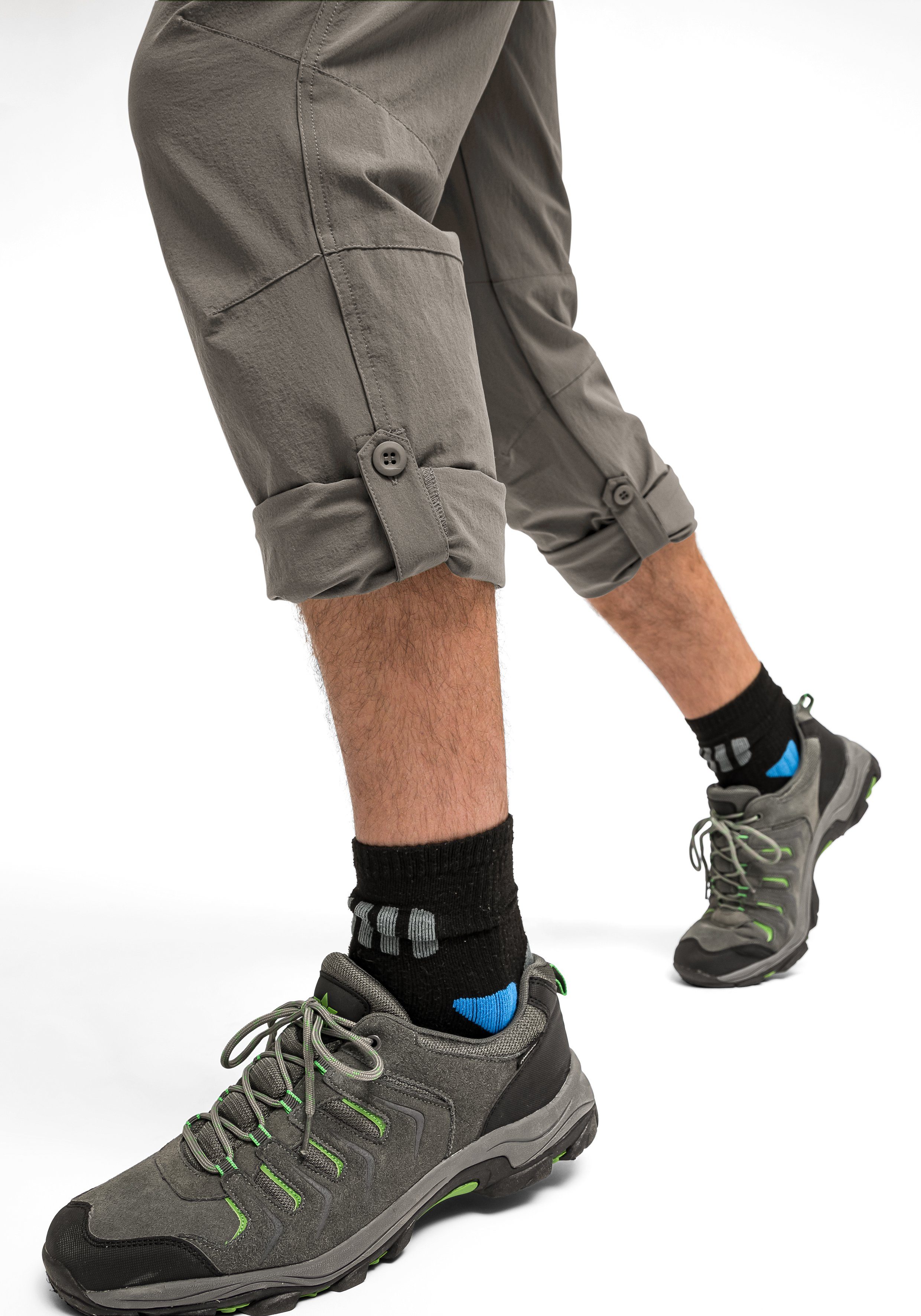 Maier Sports Funktionshose Nil Herren Wanderhose, atmungsaktive Outdoor-Hose mit Roll up Funktion