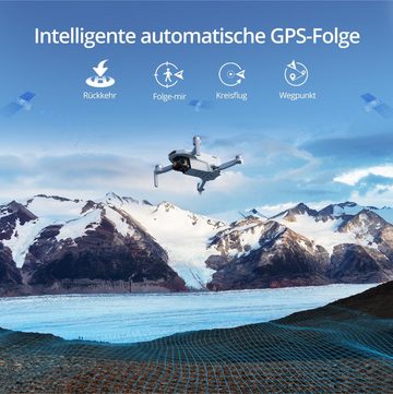 Potensic ATOM SE, 62 Min. Flugzeit, Max. 16 m/s, EIS Kamera Quadrocopter (4K, 4KM FPV Übertragung, ShakeVanish-Technologie, Windwiderstandsklasse 5)