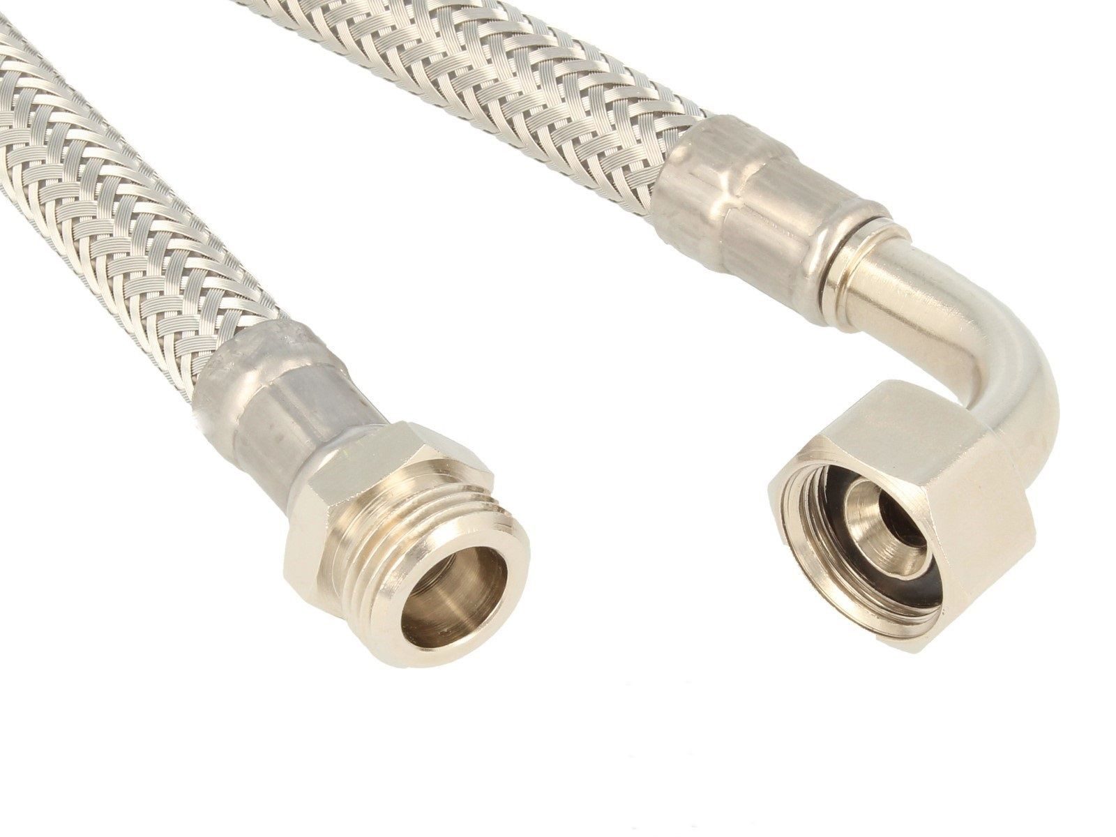 tecuro Flexschlauch DN 25 - 1 Zoll ÜWM-Bogen 90° x 1 Zoll AG x X, EPDM - KEIN DVGW
