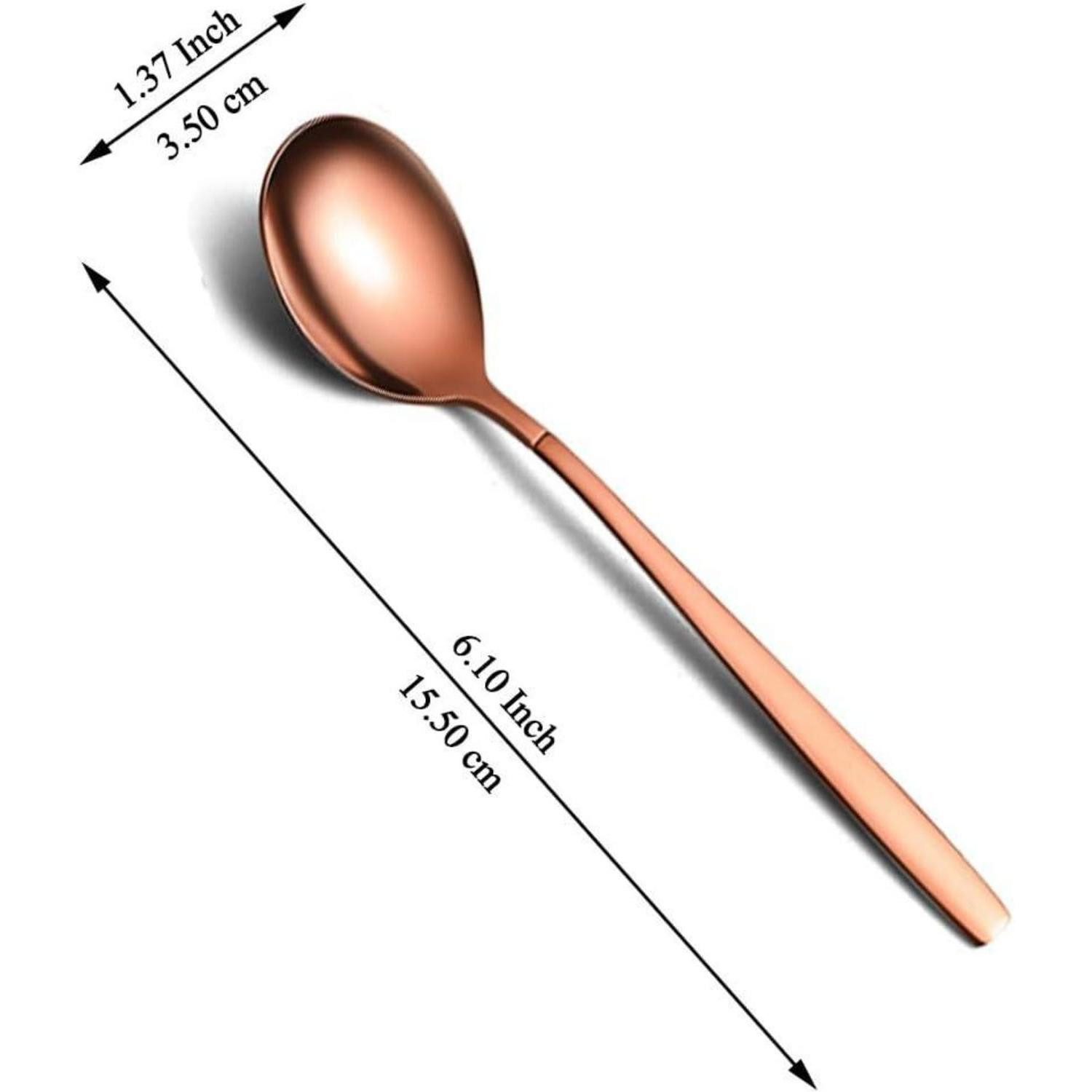 LuxusKollektion Teelöffel Teelöffel Roségold 12er Set spülmaschinenfest 5. Roségold