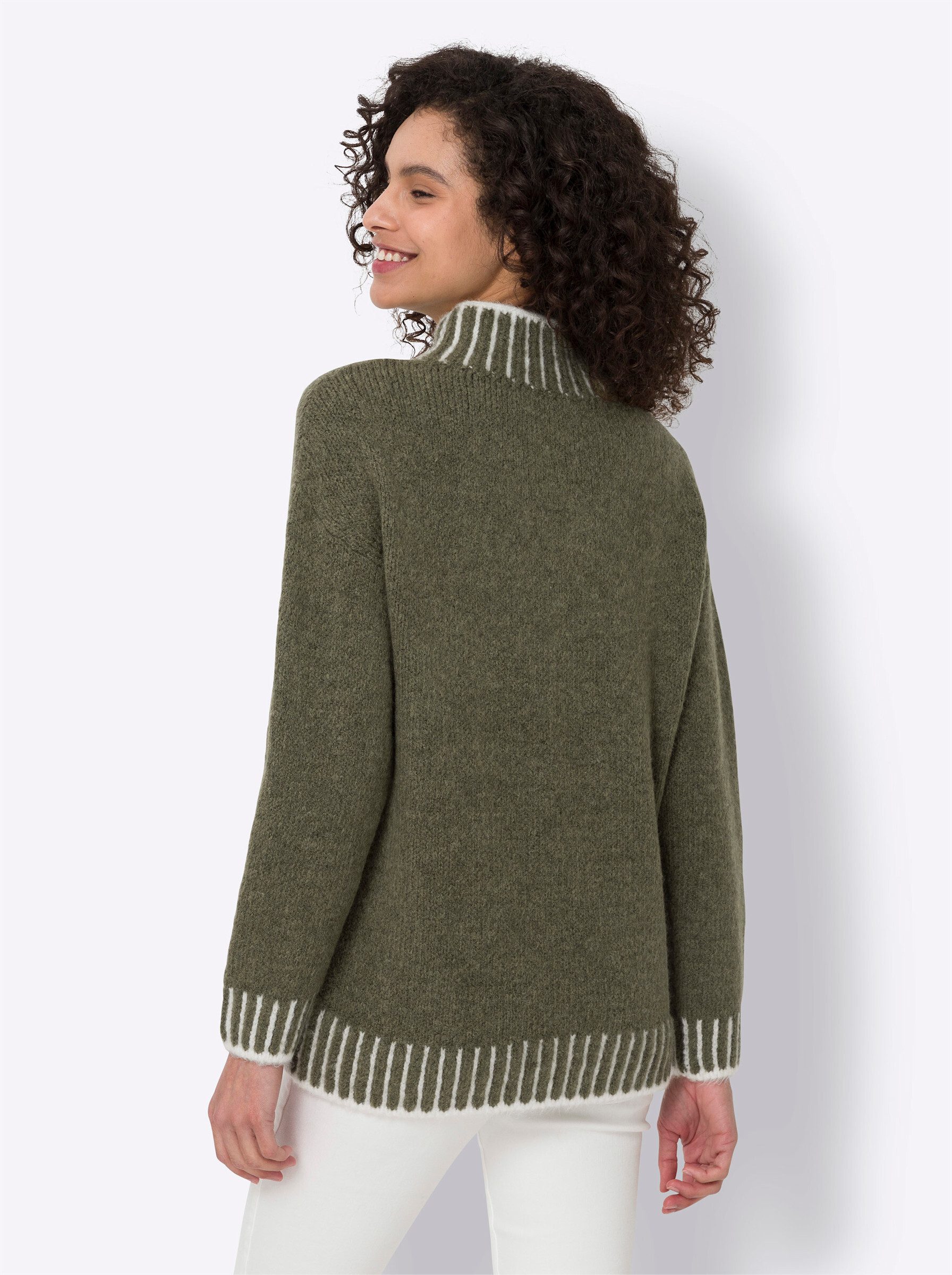 heine Strickpullover Stehkragenpullover günstig online kaufen