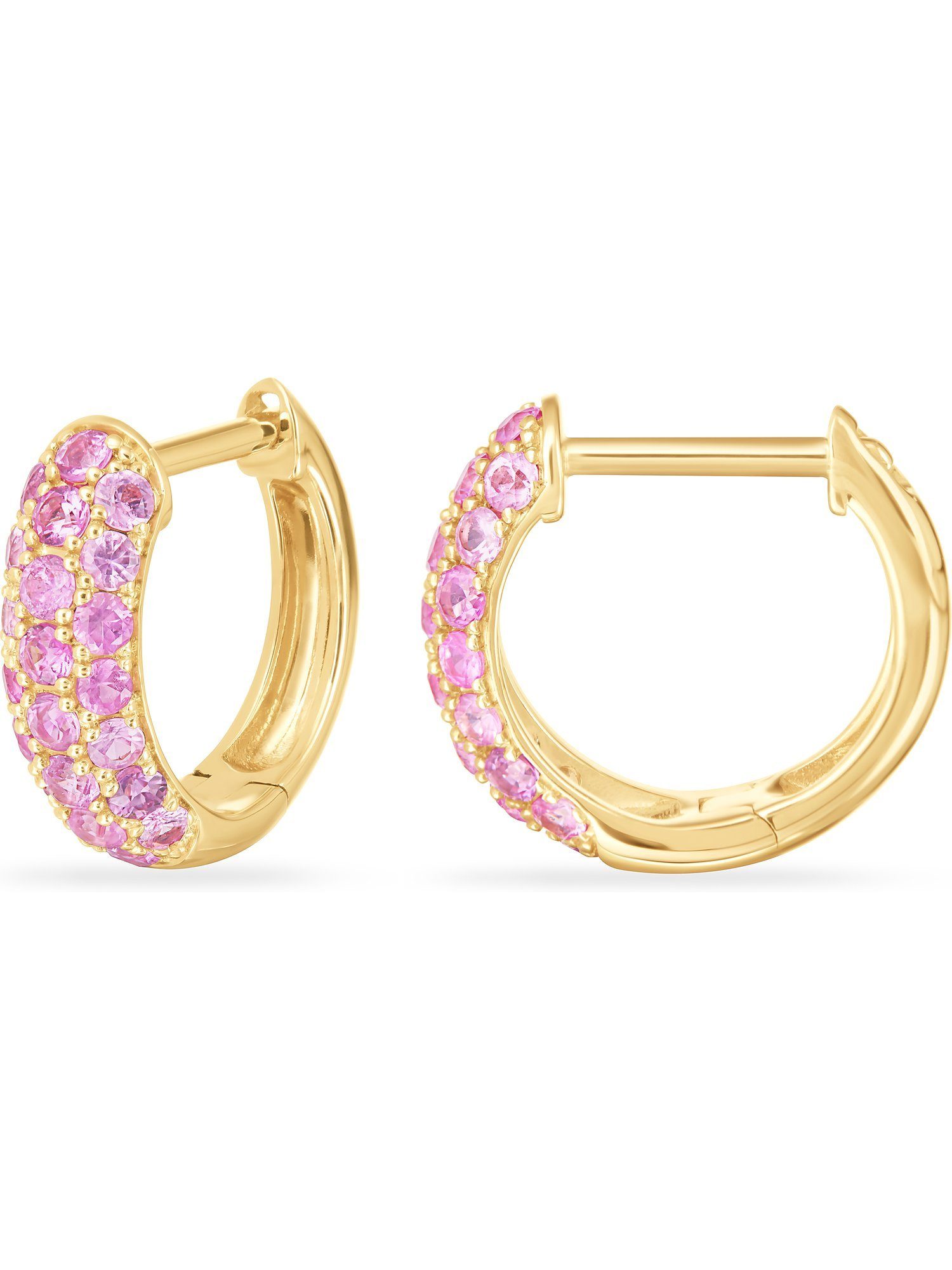 GUIA Paar Creolen GUIA Damen-Creolen 585er Gelbgold 44 Saphir (Paar)