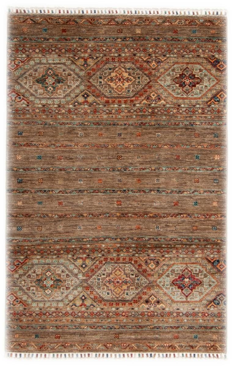 Orientteppich Arijana Shaal 99x152 Handgeknüpfter Orientteppich, Nain Trading, rechteckig, Höhe: 5 mm