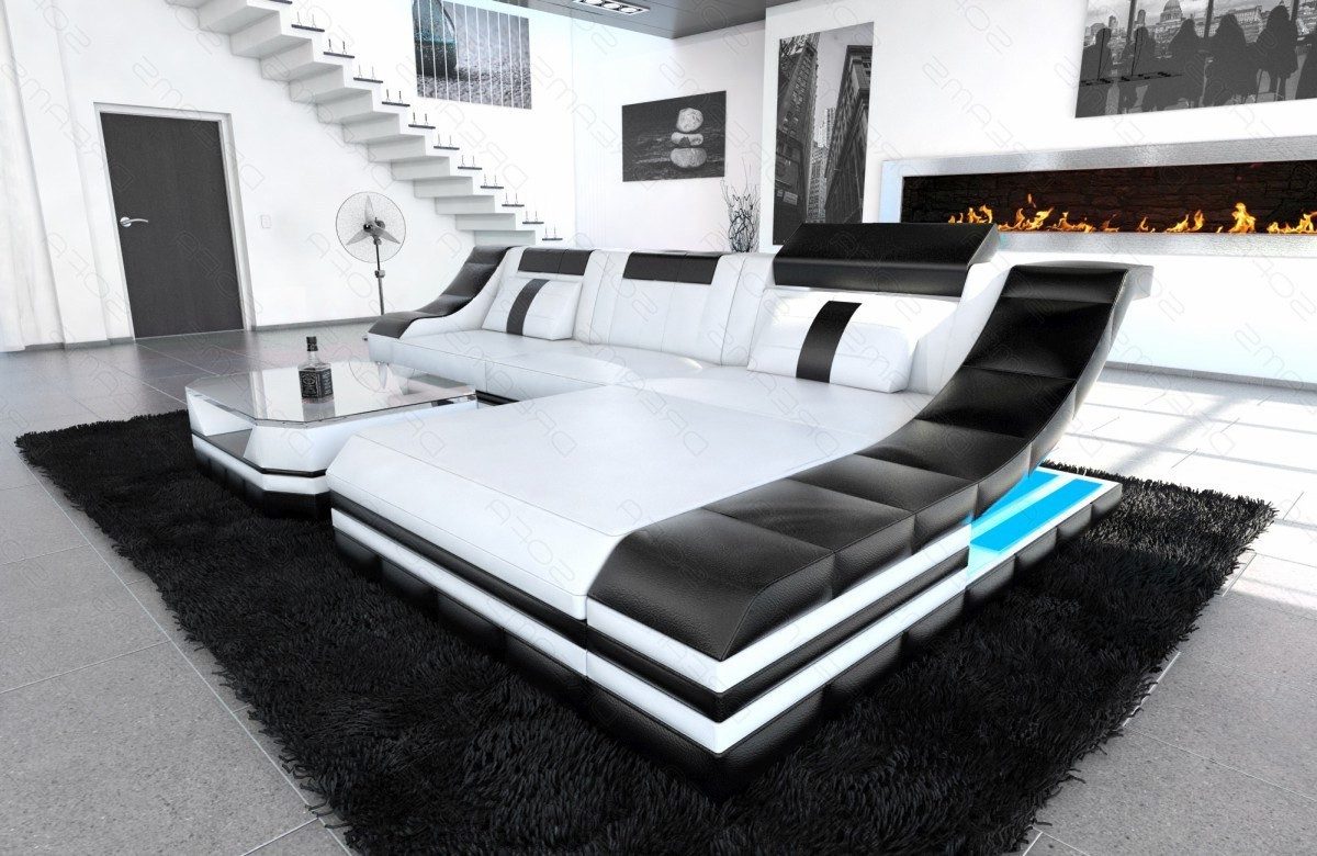 Sofa Dreams Ecksofa Ledersofa Turino Mini L Form, Designersofa