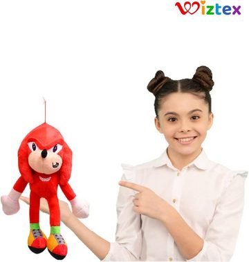 Wiztex Kuscheltier Sonic Plüschtiere Sonic Red Knuckle Stofftier Geschenk für Kinder DE