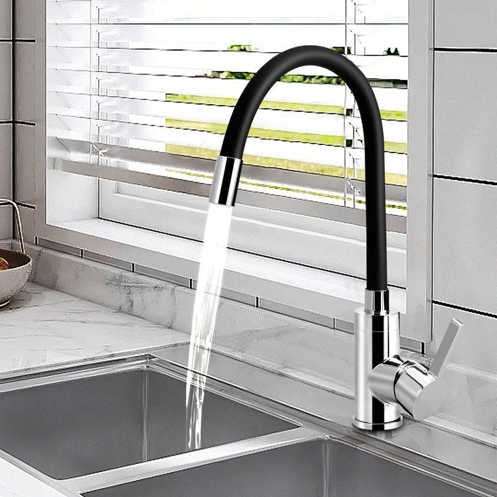 Wasserhahn Küche Schwarz Küchenarmatur mit Flexibler Auslauf, Hochdruck  Armatur