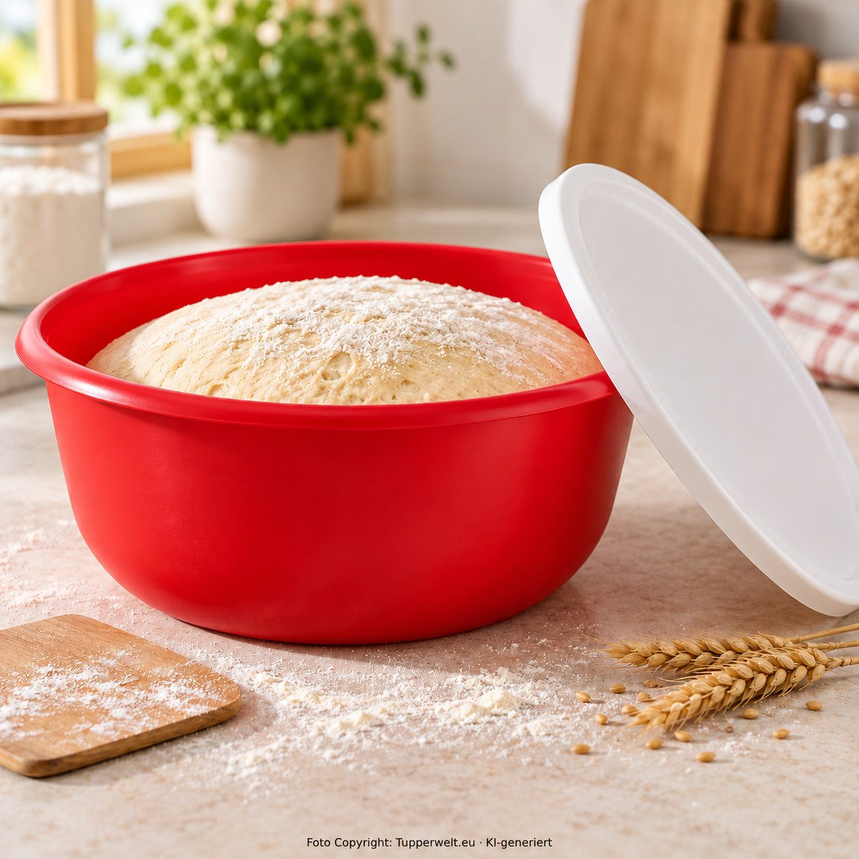TUPPERWARE Rührschüssel Tupperware Rührschüssel in rot 3,2l