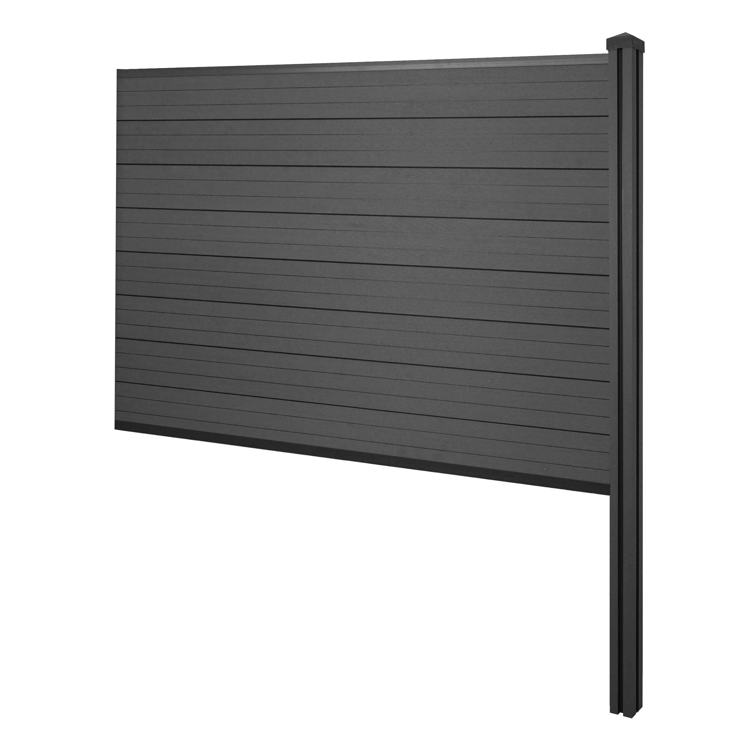 MCW Sichtschutzelement Savoie-WPC-B, Lange Haltbarkeit, ohne Vor- und Nachbehandlungen