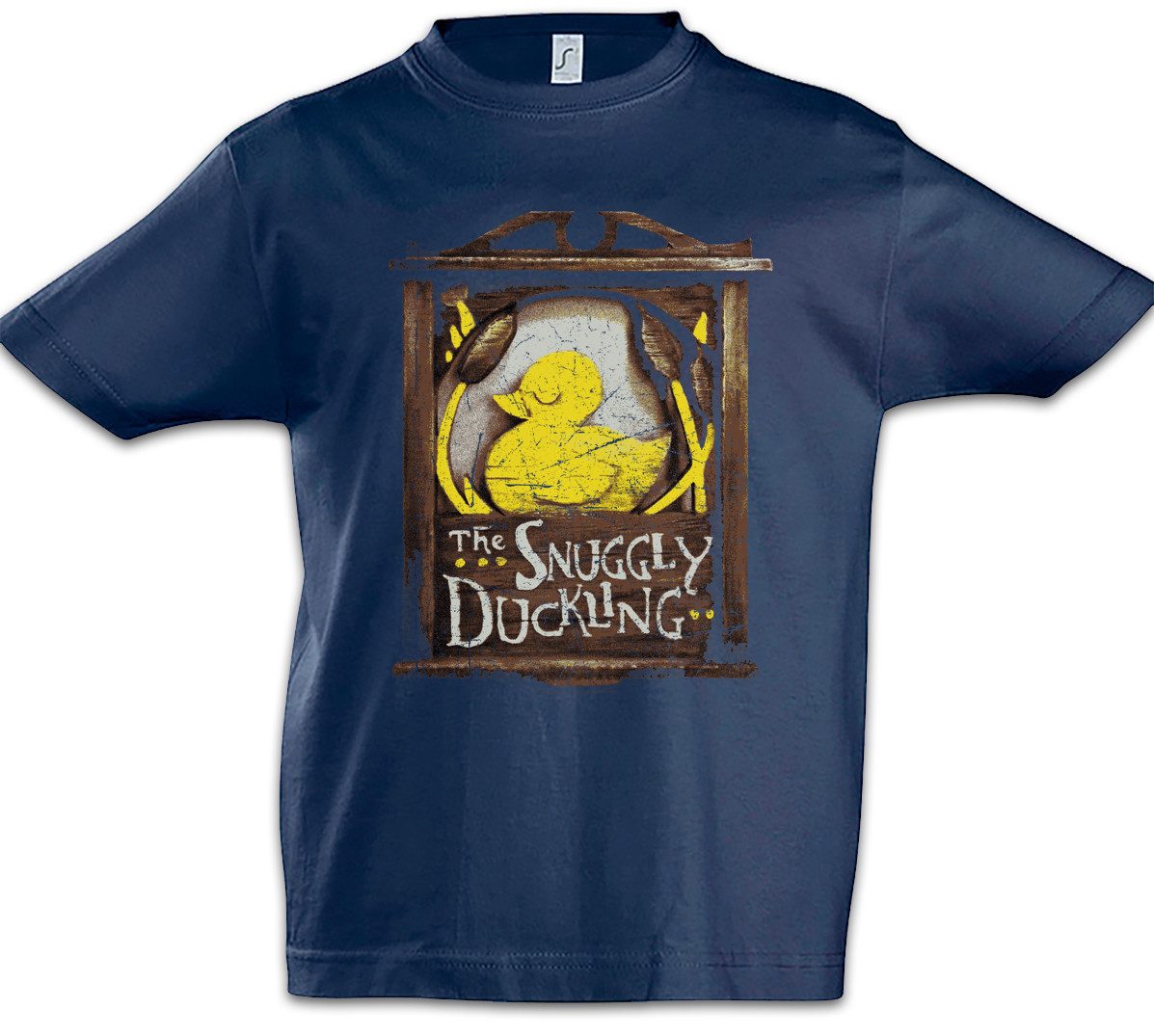 Urban Backwoods Print-Shirt The Snuggly Duckling Kinder T-Shirt Rapunzel Symbol Sign Company Logo (1-tlg) Pub Kneipe Schild Bar