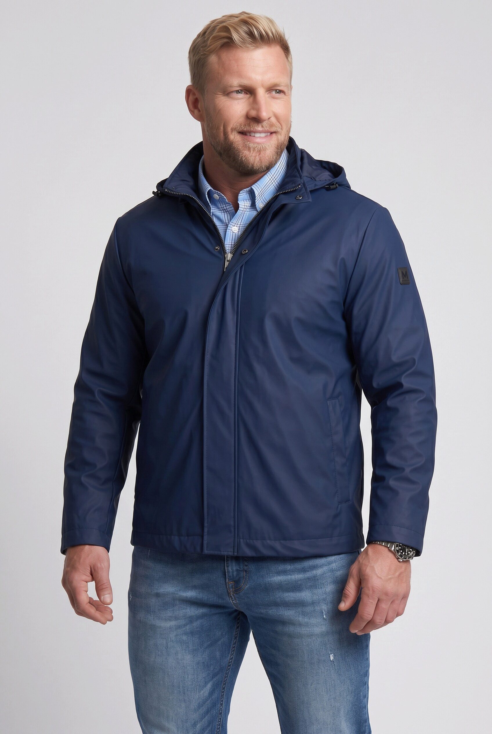 Men Plus Funktionsjacke Jacke abnehmbare Kapuze