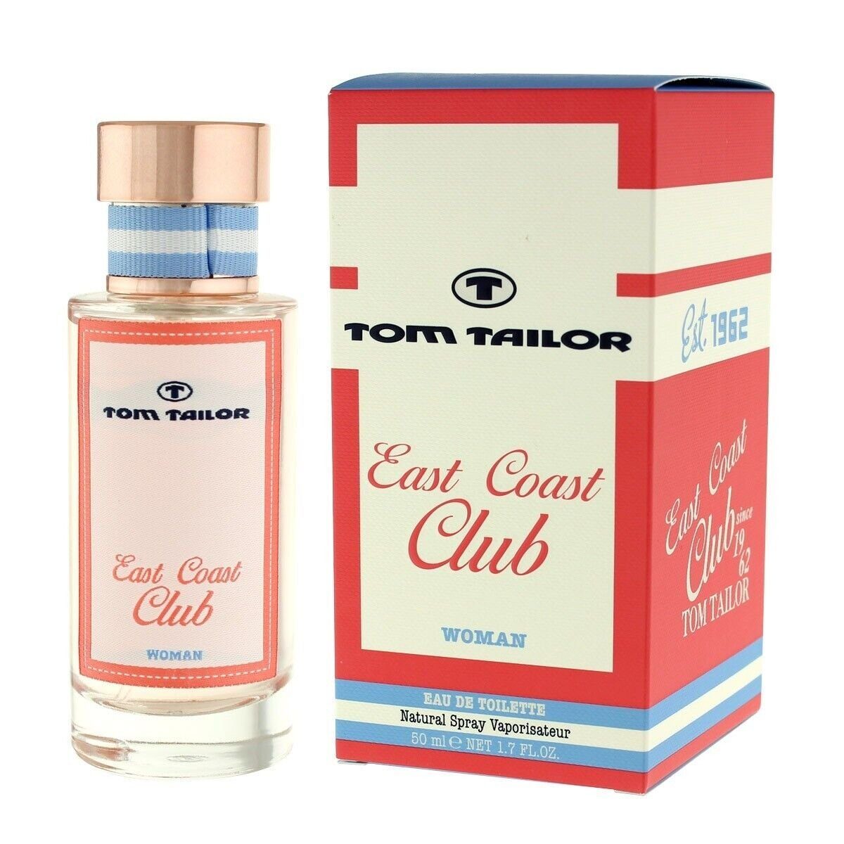 TOM Eau East Basisnote: Duft Frauen Ambra, Vanille, 50ml Zeder Toilette 1-tlg., de Parfüm de Damenduft Eau Weiße Parfum TAILOR EDT, Club Coast